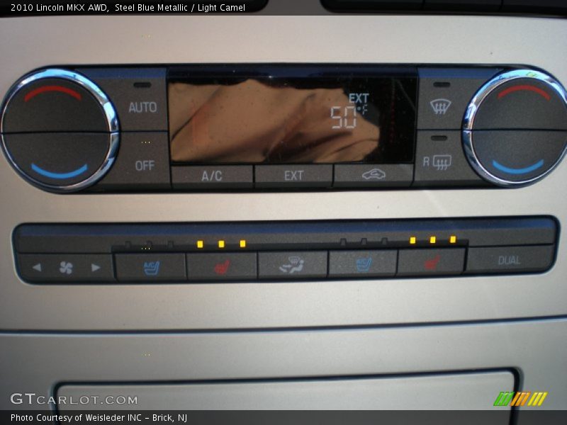Steel Blue Metallic / Light Camel 2010 Lincoln MKX AWD