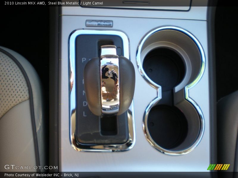 Steel Blue Metallic / Light Camel 2010 Lincoln MKX AWD
