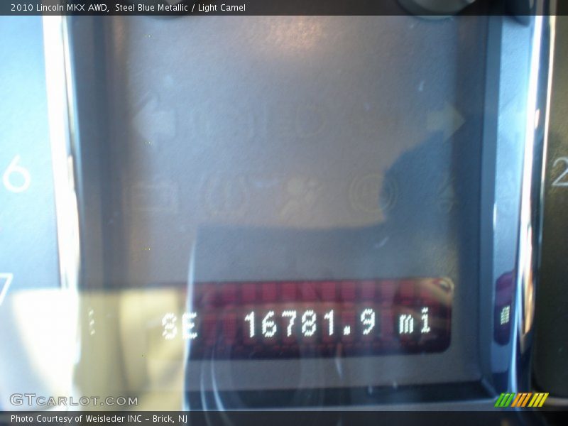 Steel Blue Metallic / Light Camel 2010 Lincoln MKX AWD