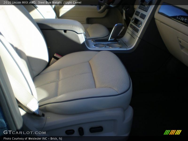 Steel Blue Metallic / Light Camel 2010 Lincoln MKX AWD