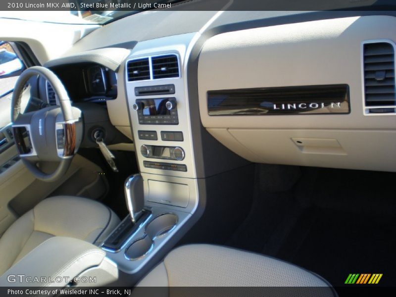 Steel Blue Metallic / Light Camel 2010 Lincoln MKX AWD