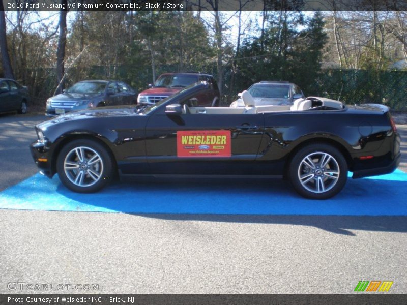 Black / Stone 2010 Ford Mustang V6 Premium Convertible