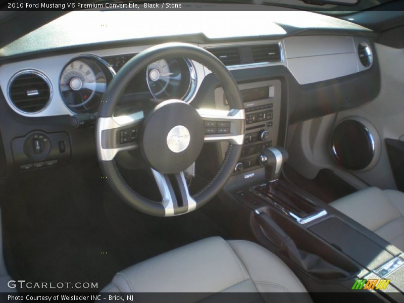 Black / Stone 2010 Ford Mustang V6 Premium Convertible