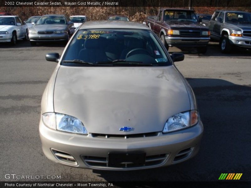 Mayan Gold Metallic / Neutral 2002 Chevrolet Cavalier Sedan