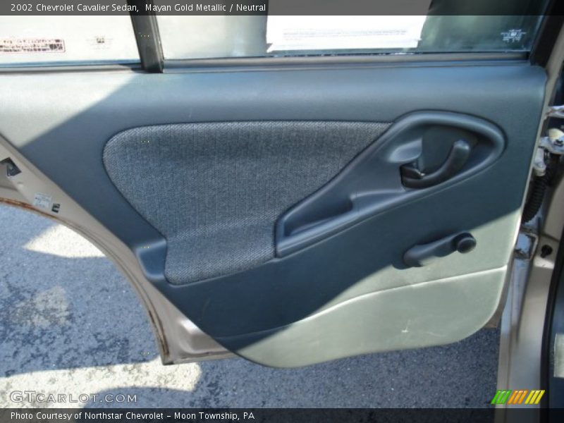 Mayan Gold Metallic / Neutral 2002 Chevrolet Cavalier Sedan