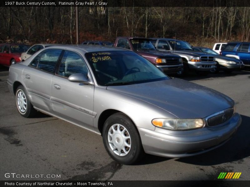 Platinum Gray Pearl / Gray 1997 Buick Century Custom