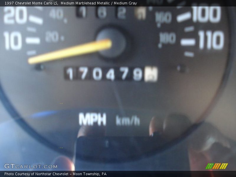 Medium Marblehead Metallic / Medium Gray 1997 Chevrolet Monte Carlo LS