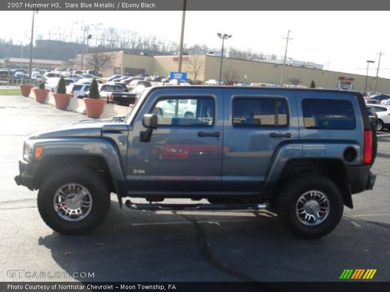 Slate Blue Metallic / Ebony Black 2007 Hummer H3