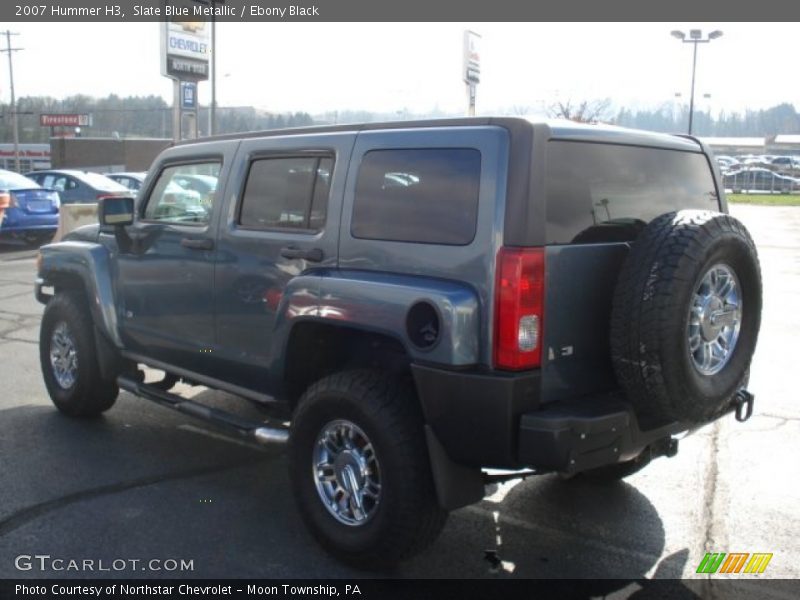 Slate Blue Metallic / Ebony Black 2007 Hummer H3