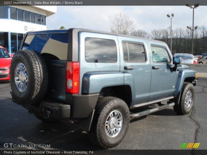 Slate Blue Metallic / Ebony Black 2007 Hummer H3