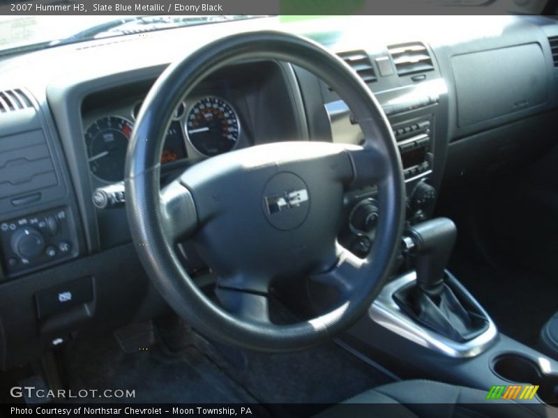 Slate Blue Metallic / Ebony Black 2007 Hummer H3