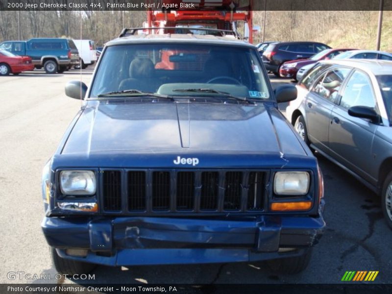 Patriot Blue Pearl / Agate Black 2000 Jeep Cherokee Classic 4x4