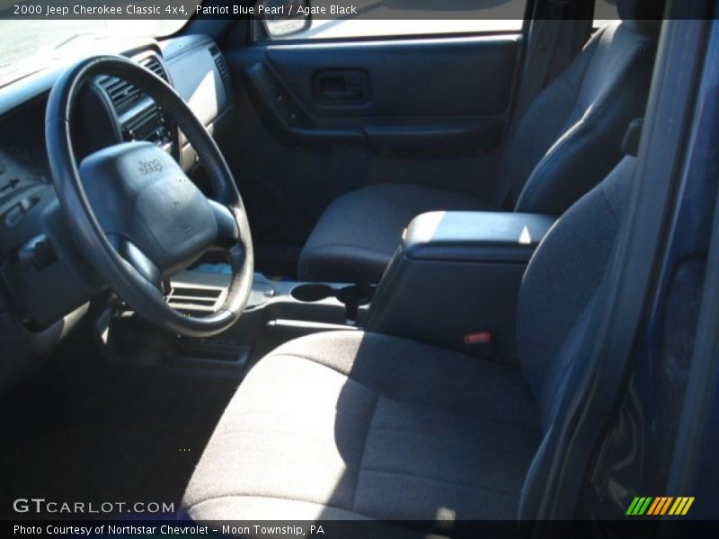 Patriot Blue Pearl / Agate Black 2000 Jeep Cherokee Classic 4x4