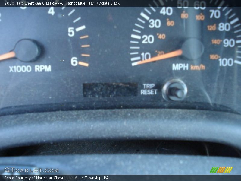 Patriot Blue Pearl / Agate Black 2000 Jeep Cherokee Classic 4x4