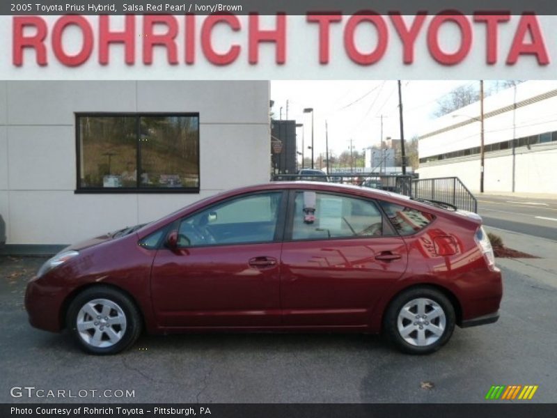 Salsa Red Pearl / Ivory/Brown 2005 Toyota Prius Hybrid