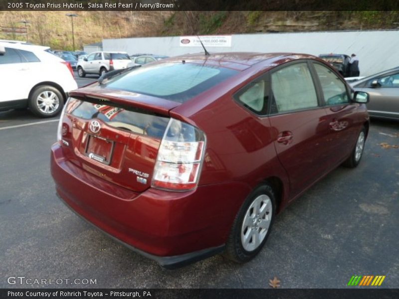 Salsa Red Pearl / Ivory/Brown 2005 Toyota Prius Hybrid