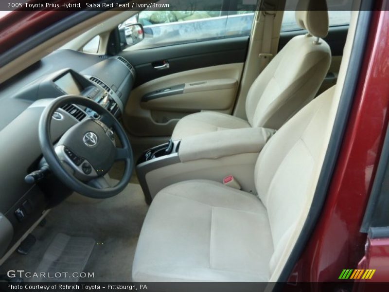 Salsa Red Pearl / Ivory/Brown 2005 Toyota Prius Hybrid