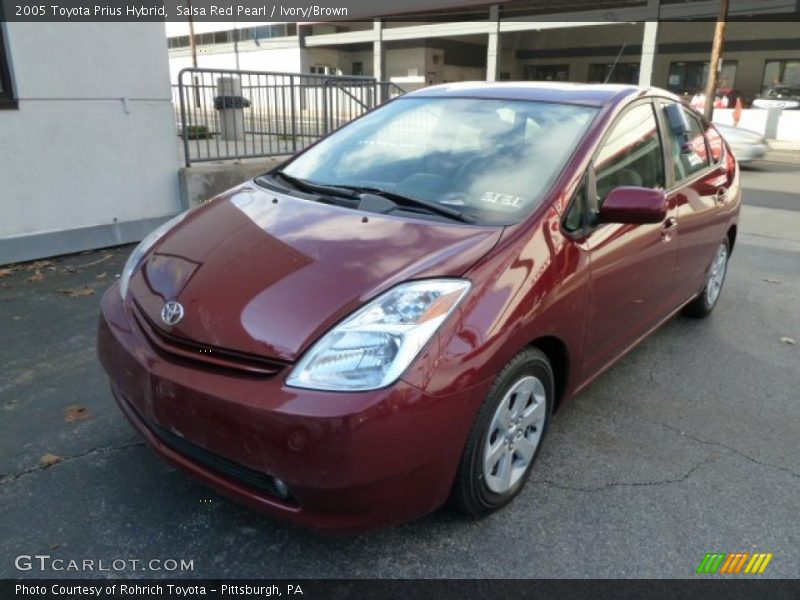 Salsa Red Pearl / Ivory/Brown 2005 Toyota Prius Hybrid