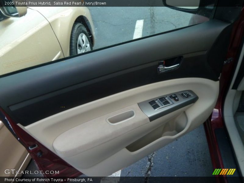 Salsa Red Pearl / Ivory/Brown 2005 Toyota Prius Hybrid