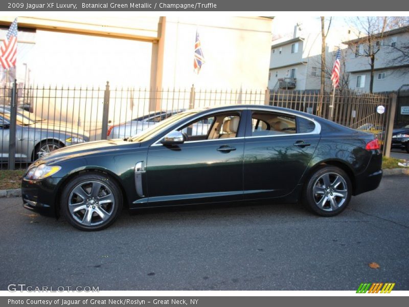 Botanical Green Metallic / Champagne/Truffle 2009 Jaguar XF Luxury