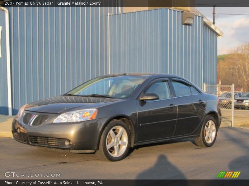 Granite Metallic / Ebony 2007 Pontiac G6 V6 Sedan