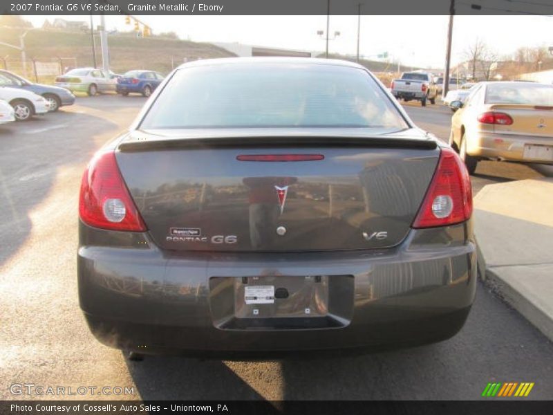 Granite Metallic / Ebony 2007 Pontiac G6 V6 Sedan