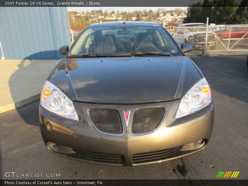 Granite Metallic / Ebony 2007 Pontiac G6 V6 Sedan
