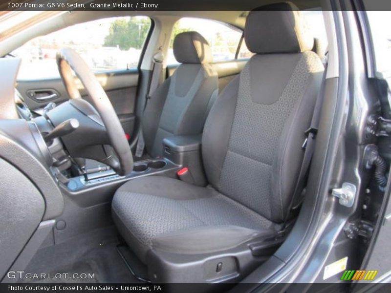 Granite Metallic / Ebony 2007 Pontiac G6 V6 Sedan