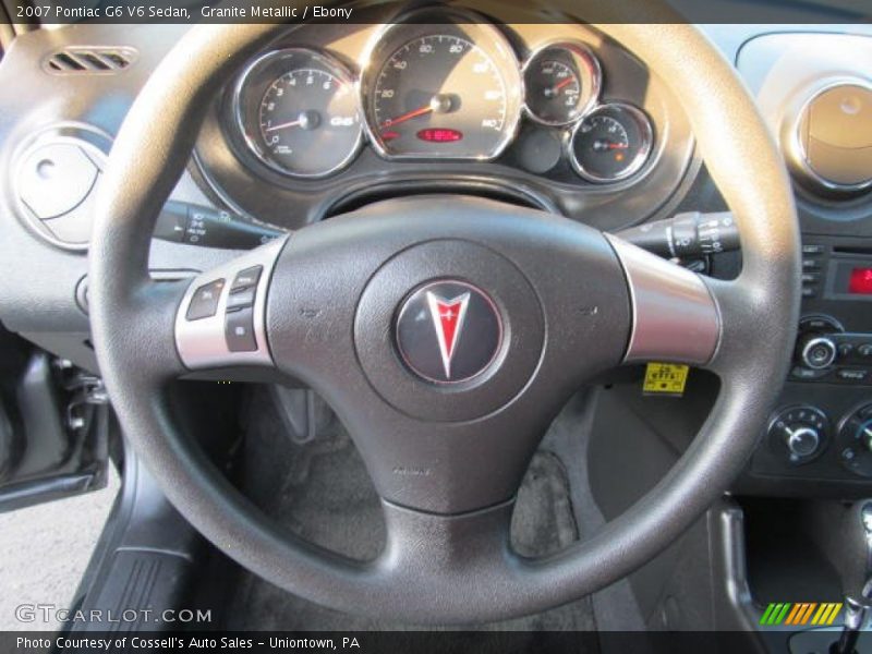Granite Metallic / Ebony 2007 Pontiac G6 V6 Sedan