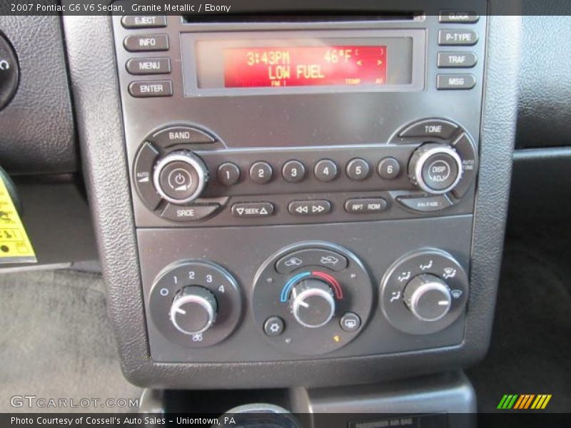 Granite Metallic / Ebony 2007 Pontiac G6 V6 Sedan