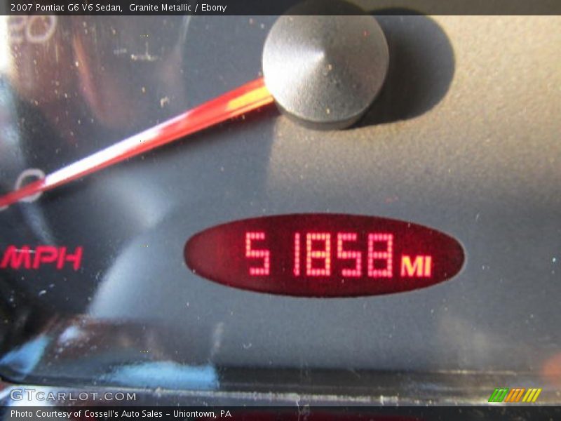 Granite Metallic / Ebony 2007 Pontiac G6 V6 Sedan