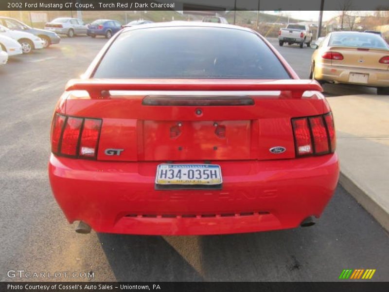 Torch Red / Dark Charcoal 2002 Ford Mustang GT Coupe
