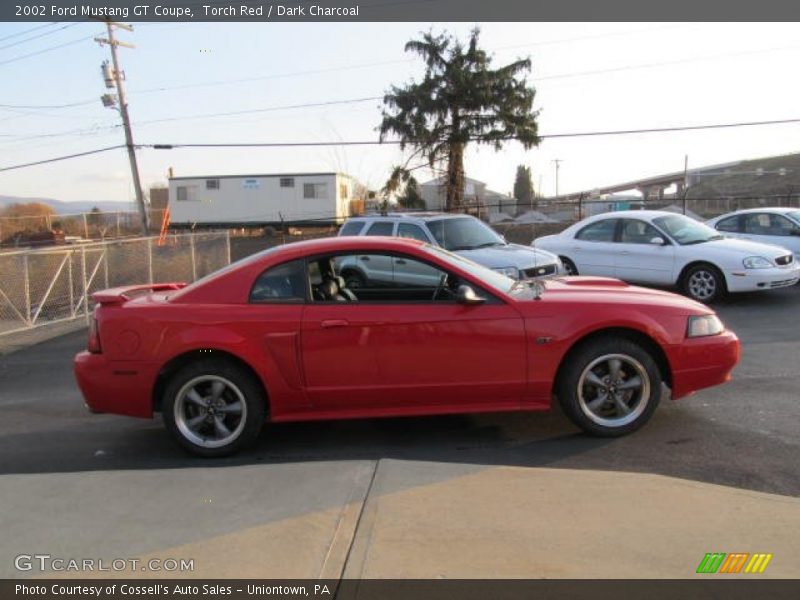 Torch Red / Dark Charcoal 2002 Ford Mustang GT Coupe