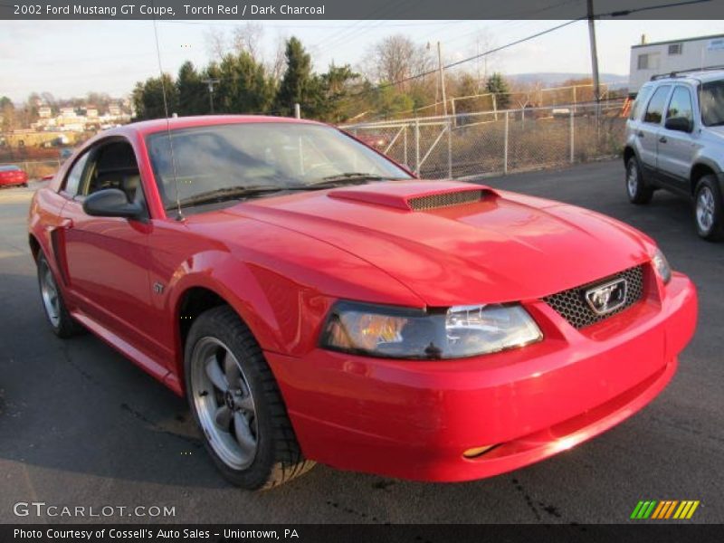 Torch Red / Dark Charcoal 2002 Ford Mustang GT Coupe