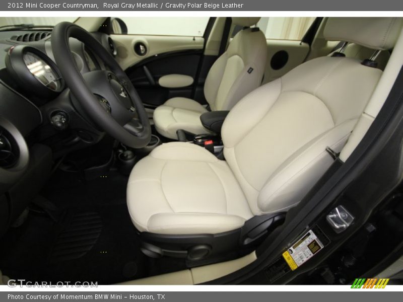 Royal Gray Metallic / Gravity Polar Beige Leather 2012 Mini Cooper Countryman