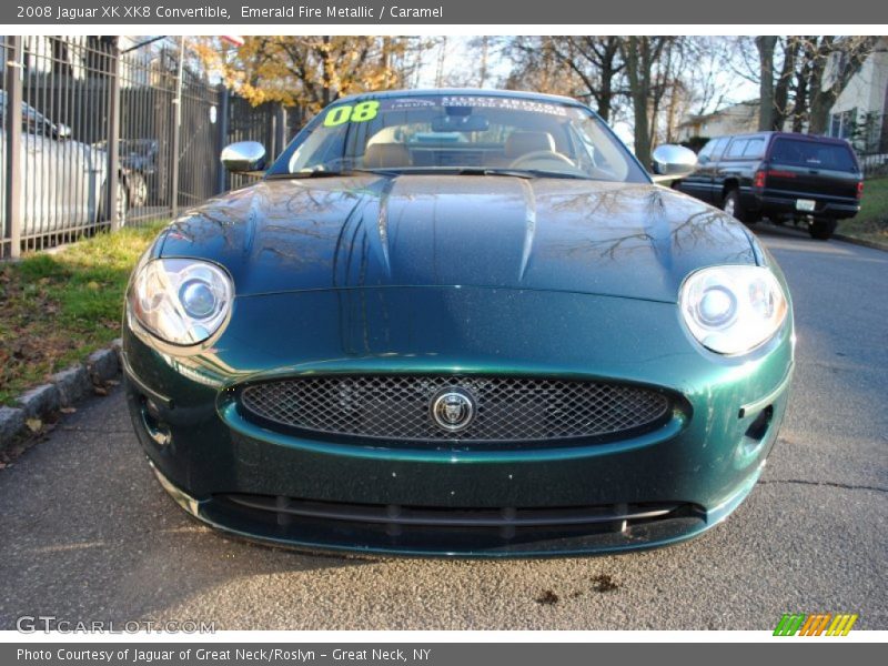 Emerald Fire Metallic / Caramel 2008 Jaguar XK XK8 Convertible