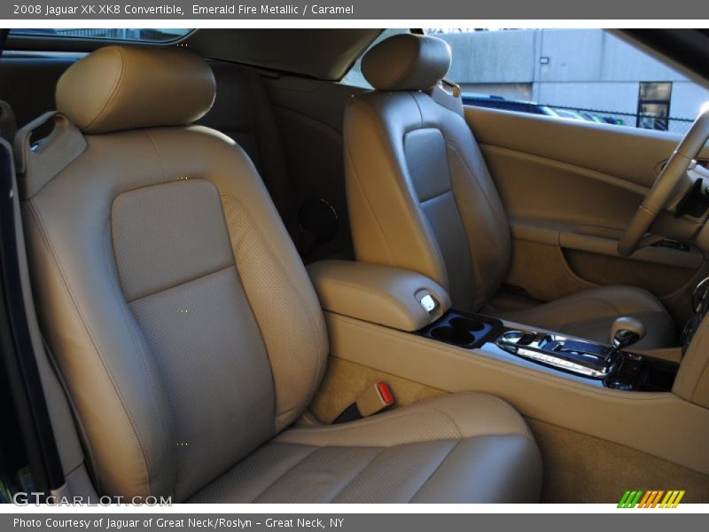 Emerald Fire Metallic / Caramel 2008 Jaguar XK XK8 Convertible