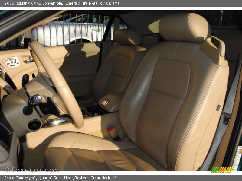 Emerald Fire Metallic / Caramel 2008 Jaguar XK XK8 Convertible