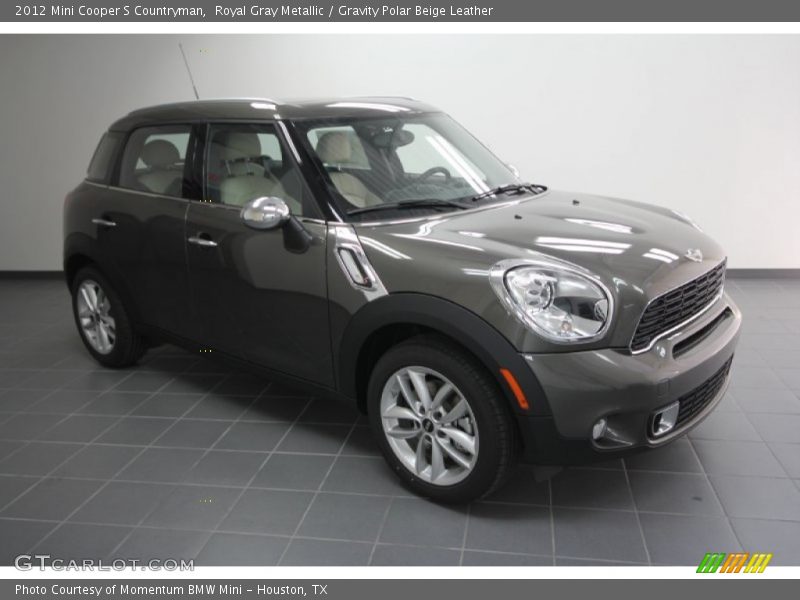 Royal Gray Metallic / Gravity Polar Beige Leather 2012 Mini Cooper S Countryman