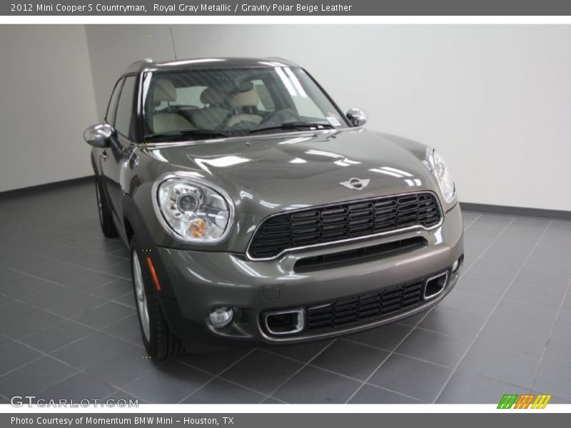 Royal Gray Metallic / Gravity Polar Beige Leather 2012 Mini Cooper S Countryman