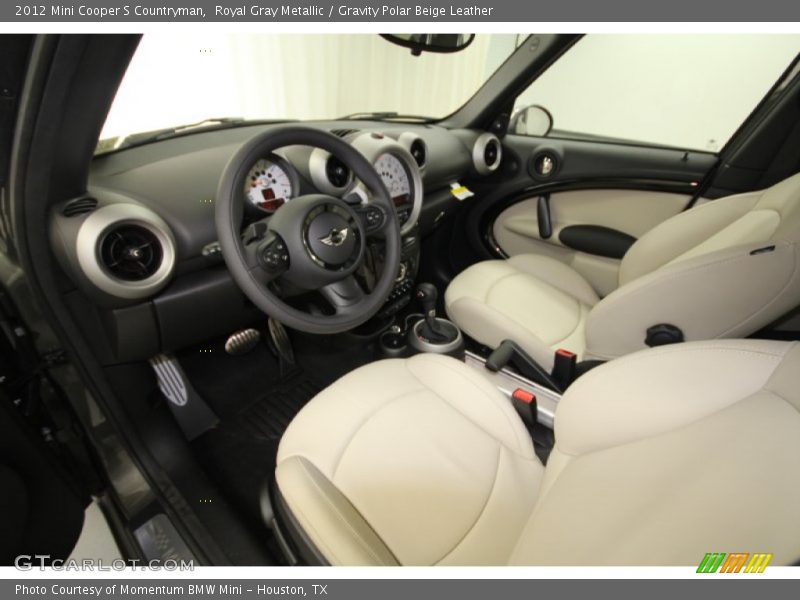Royal Gray Metallic / Gravity Polar Beige Leather 2012 Mini Cooper S Countryman