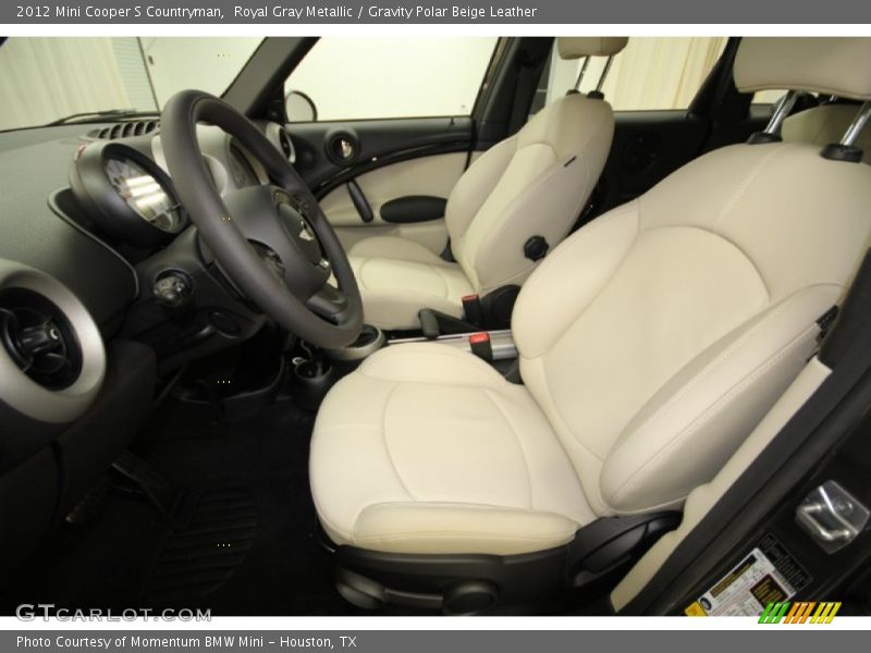 Royal Gray Metallic / Gravity Polar Beige Leather 2012 Mini Cooper S Countryman
