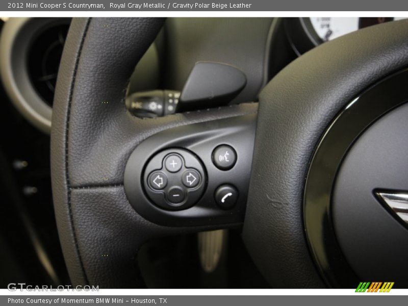 Royal Gray Metallic / Gravity Polar Beige Leather 2012 Mini Cooper S Countryman