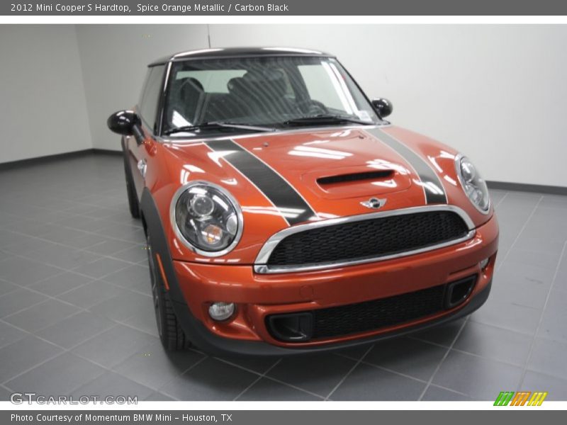 Spice Orange Metallic / Carbon Black 2012 Mini Cooper S Hardtop