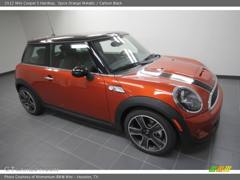 Spice Orange Metallic / Carbon Black 2012 Mini Cooper S Hardtop