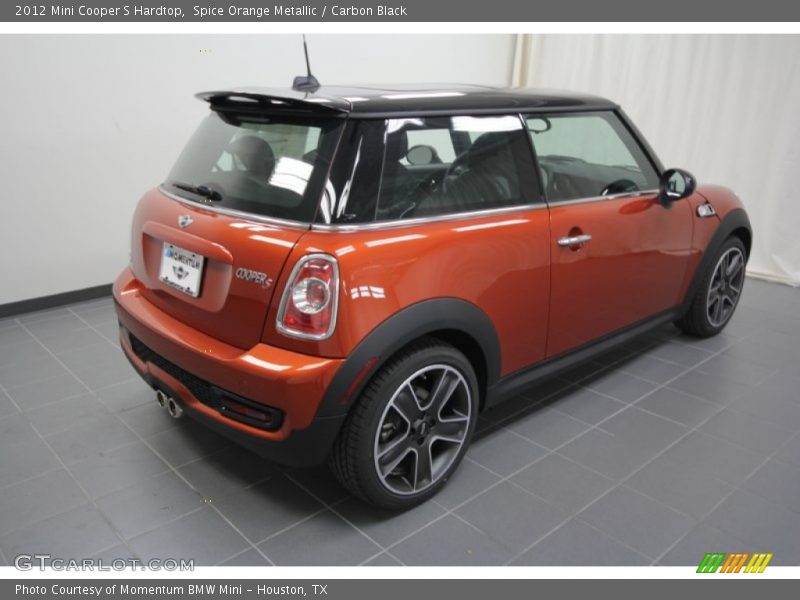 Spice Orange Metallic / Carbon Black 2012 Mini Cooper S Hardtop