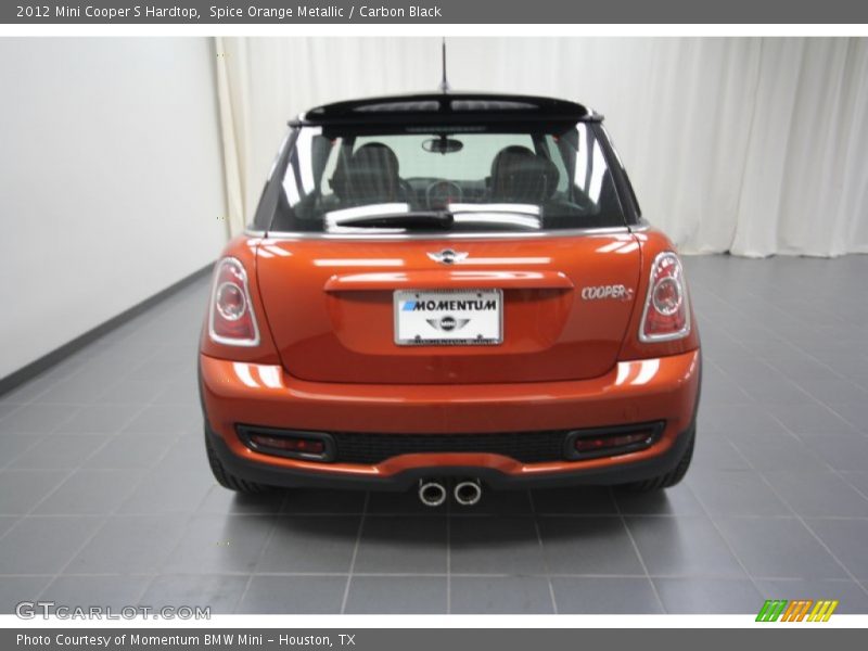 Spice Orange Metallic / Carbon Black 2012 Mini Cooper S Hardtop