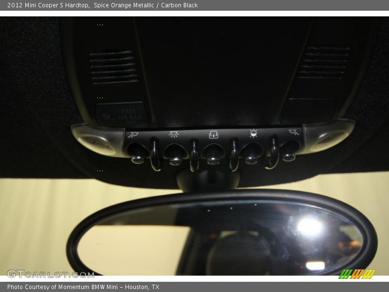 Spice Orange Metallic / Carbon Black 2012 Mini Cooper S Hardtop