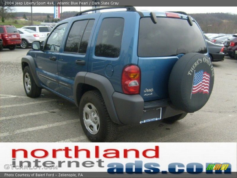 Atlantic Blue Pearl / Dark Slate Gray 2004 Jeep Liberty Sport 4x4