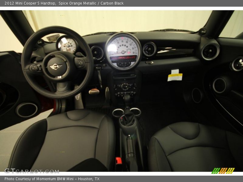 Spice Orange Metallic / Carbon Black 2012 Mini Cooper S Hardtop